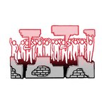 Illustration Menschen gehen auf die Straße