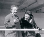 Albert Einstein und seine Frau