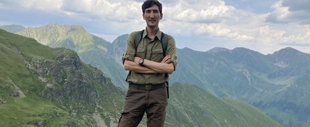 Mahmood Soofi in the mountains
