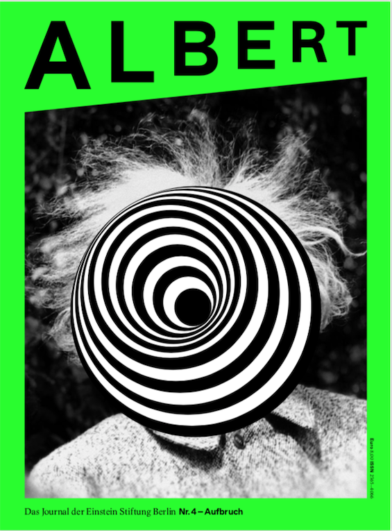 Cover des Albert Nummer 4 zum Thema Jubiläum der Einstein Stiftung